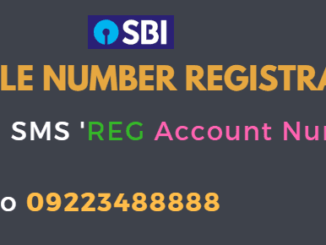 sbi mobile number registration online